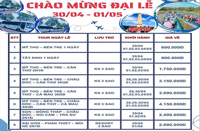 TOUR VIP 1 NGÀY : SGN - MỸ THO - VƯỜN TRÁI CÂY - BẾN TRE - SGN